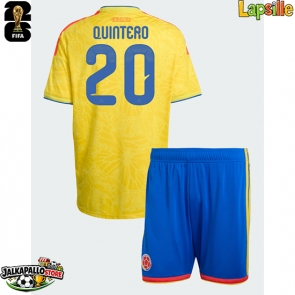 Kolumbia Juan Fernando Quintero #20 Kotipaita Lapsille MM-kisat 2026 Lyhythihainen (+ shortsit)